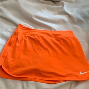 Nike Orange Tennis Skirt